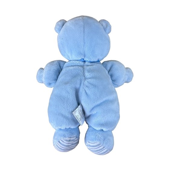Carter's Just One Year Blue Teddy Bear Rattle Sweet Baby Boy Plush Toy 9" - Picture 2 of 9
